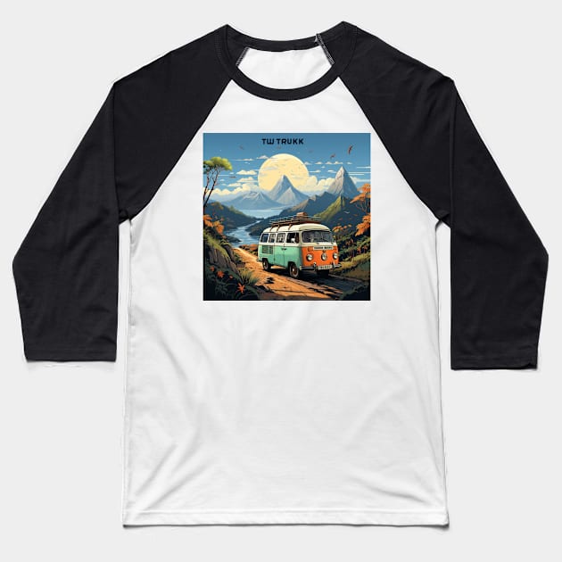 Journey Companions: The Road Trip Duo Baseball T-Shirt by Crystal6789